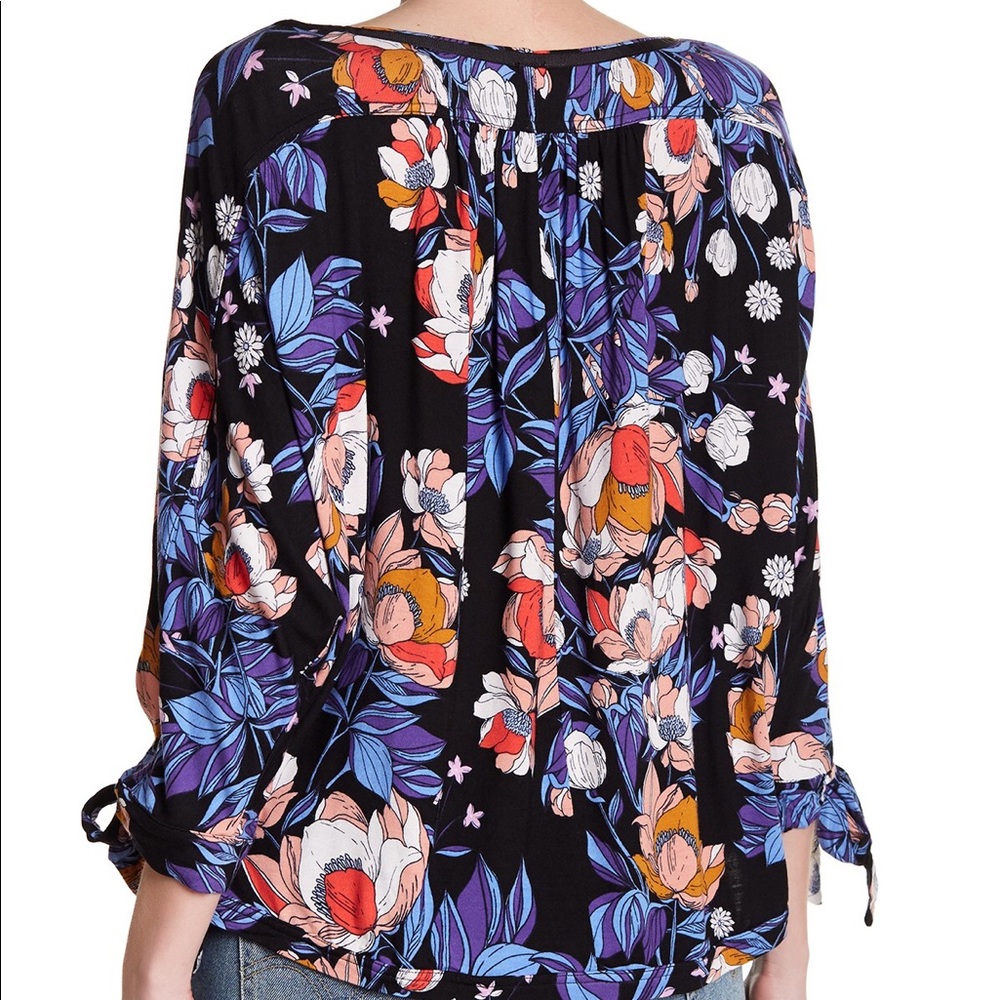 Free People Floral Keepin’ On Top Dolman Sleeve - Picture 2 of 16